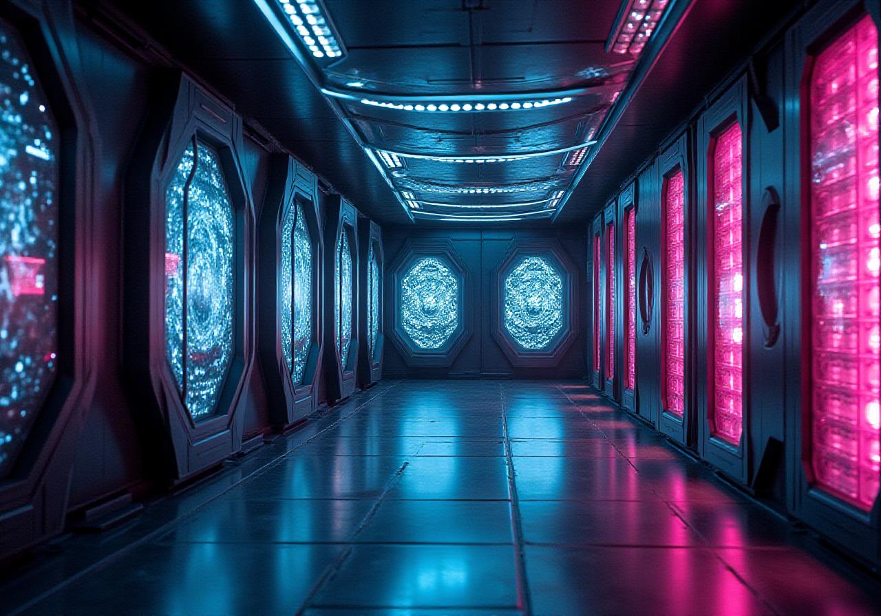 Secure space-station data vault concept